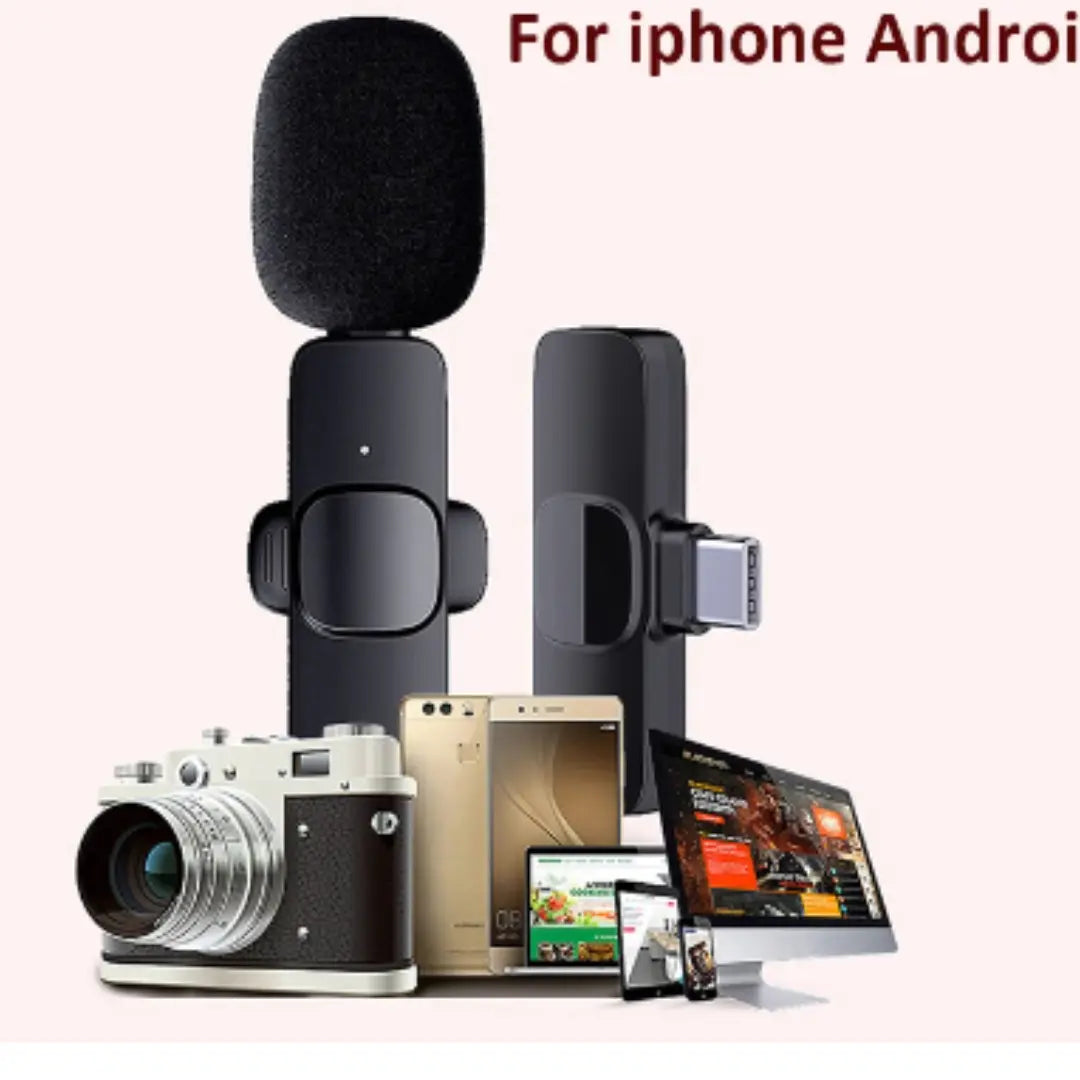 Micrófono inalámbrico profesional K9, para Android, tipo C, transmisión en vivo, videojuegos, grabación, entrevista, Vlog